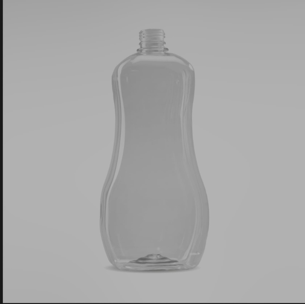 Botella pet 1000cc Oval - Tapa PUSH PULL