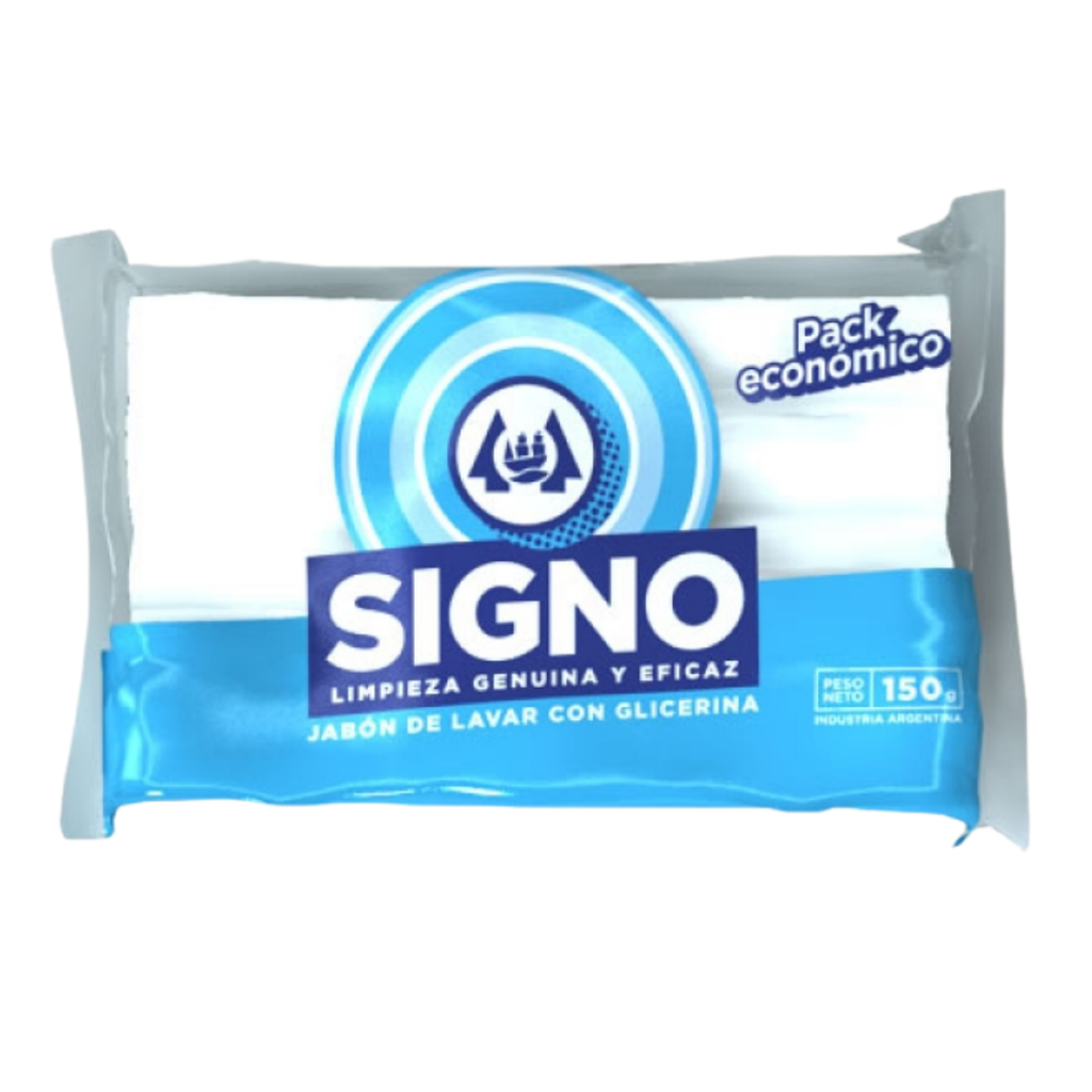 Jabon en pan signo