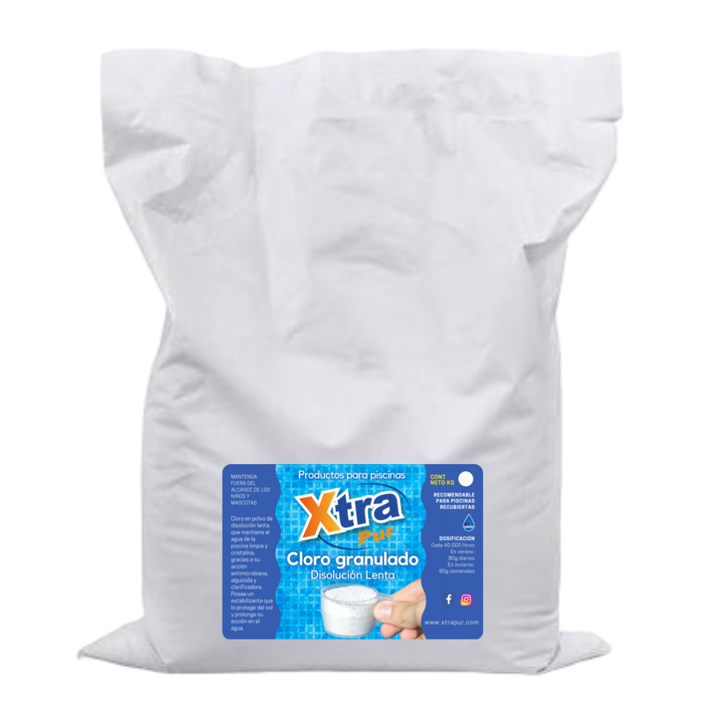 Cloro Granulado Disolucion Lenta (Bolsa 5 kg)