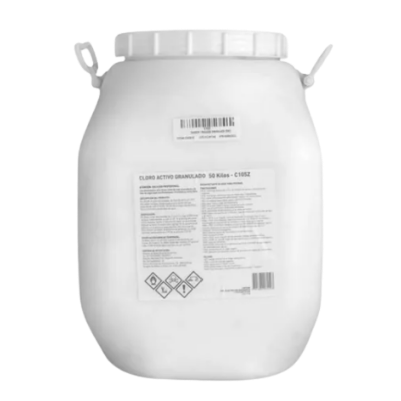 Cloro Granulado Disolución Rapida Nataclor, bolsas 1 kg (cuñete x 45 kg)