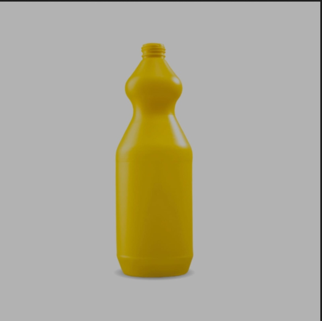 Botella pead tapa a rosca de 1000 cc reforzada ( Amarilla )